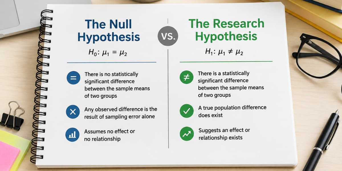 Why Null Hypotheses and Research Hypotheses Matter in Statistical Research